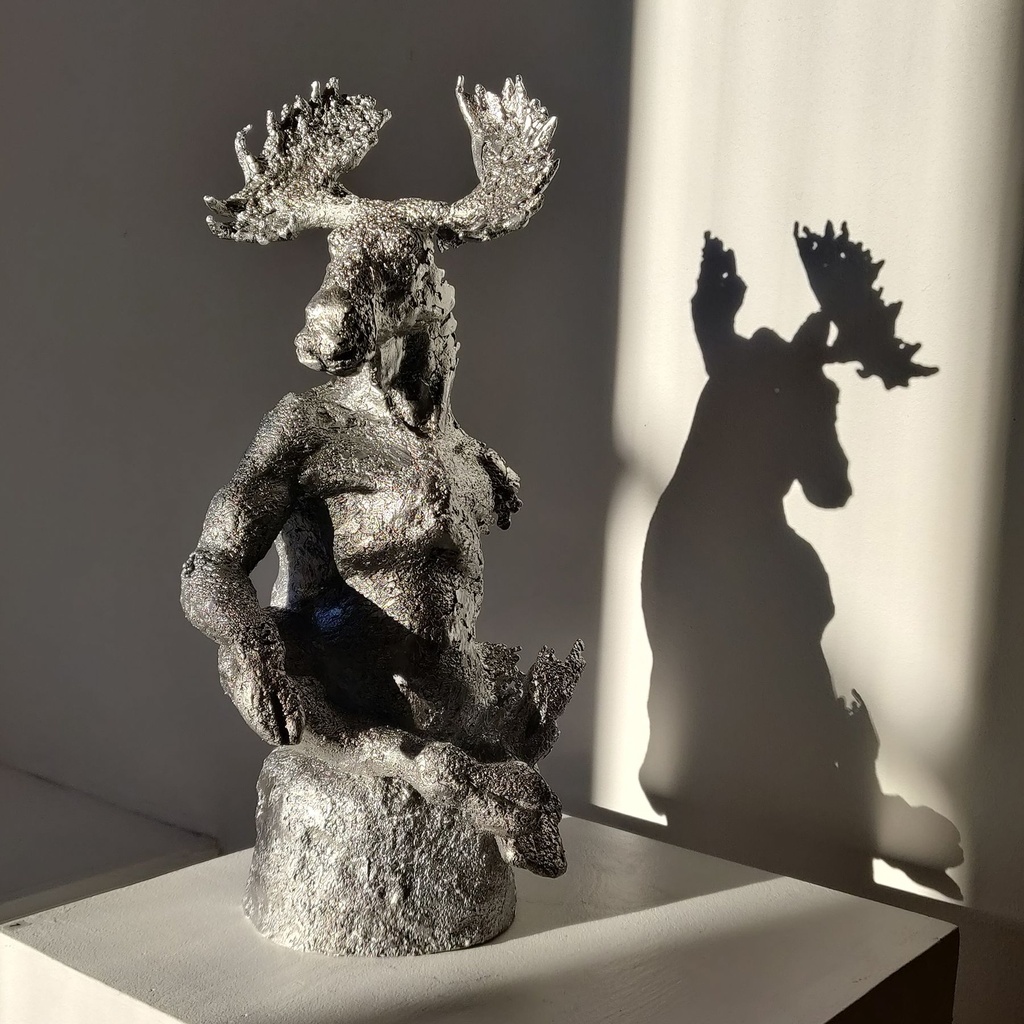 Försvinnande älg, Aluminium